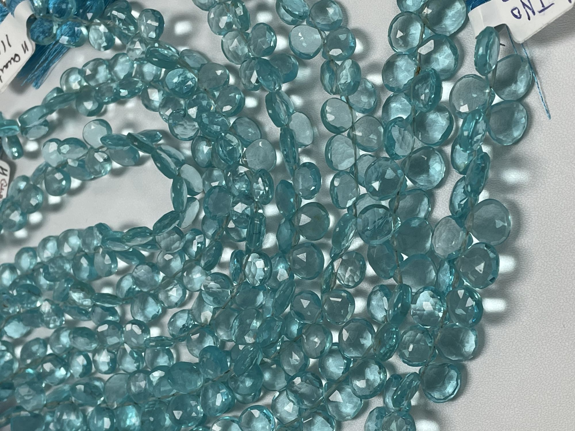Sky Blue Hydro Quartz Heart Faceted
