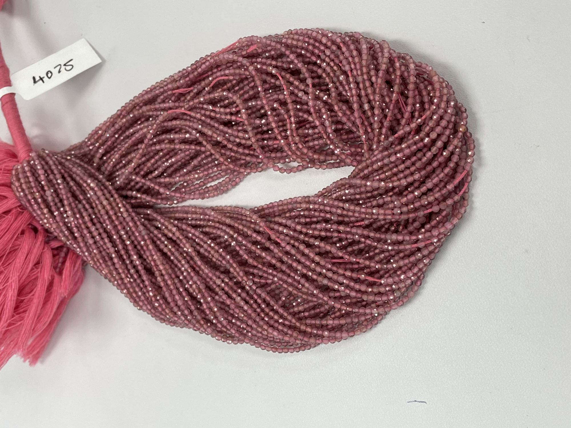 Pink Tourmaline Rondelle Faceted