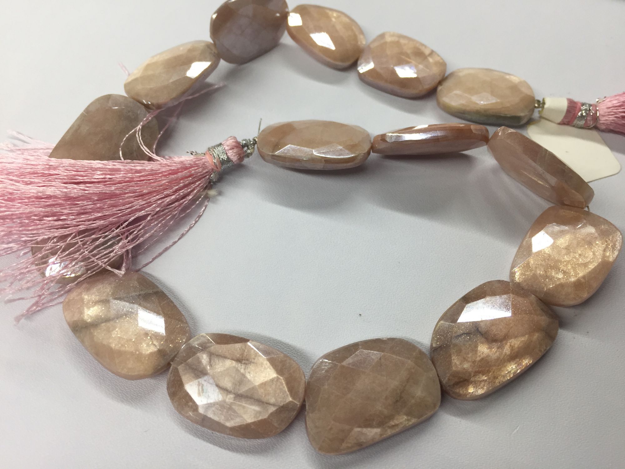 Moonstone Nuggets Faceted