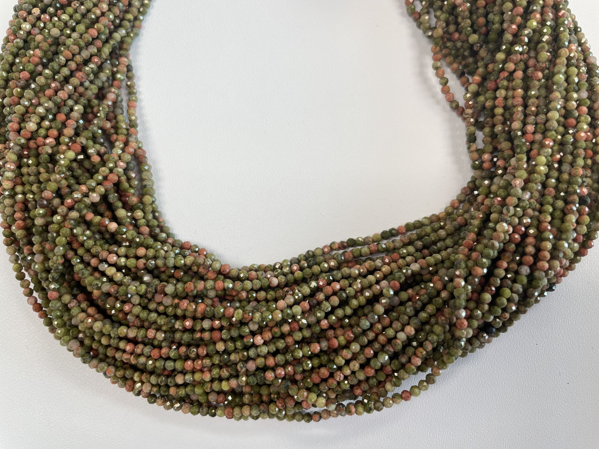 Multi Stone Rondelle Faceted