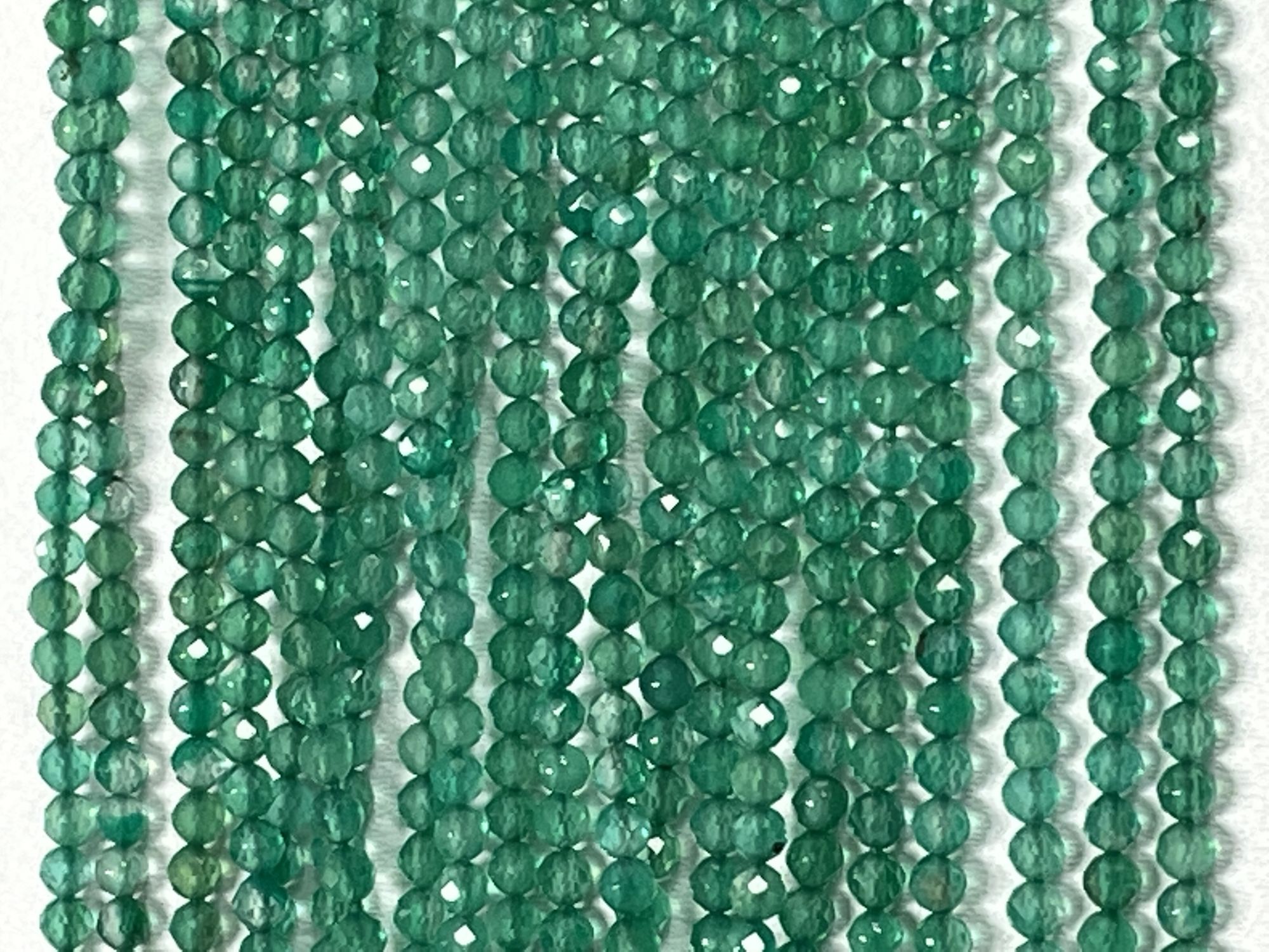 Green Onyx Rondelle Faceted