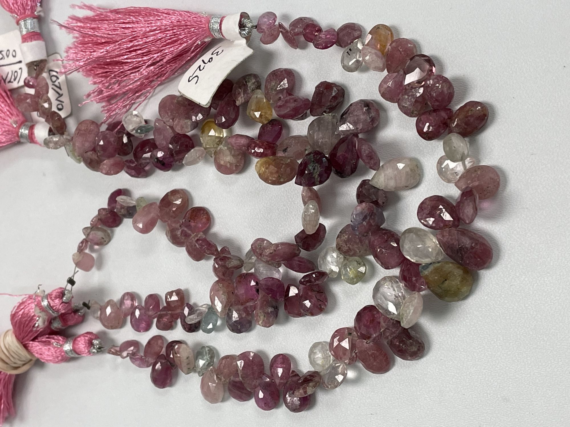 Multi Color Sapphire Pear Faceted