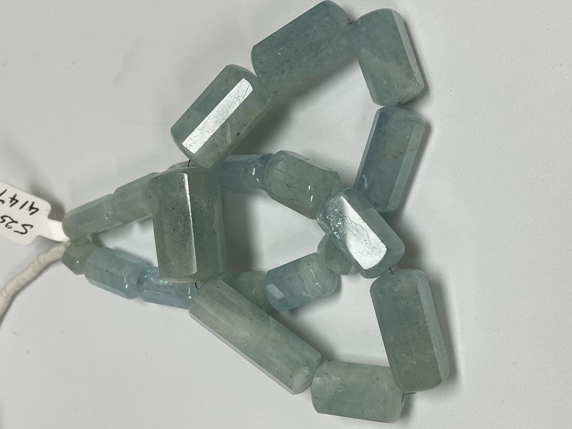 Aquamarine Tube Faceted