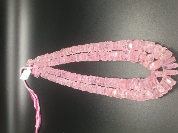 Morganite Disc Faceted