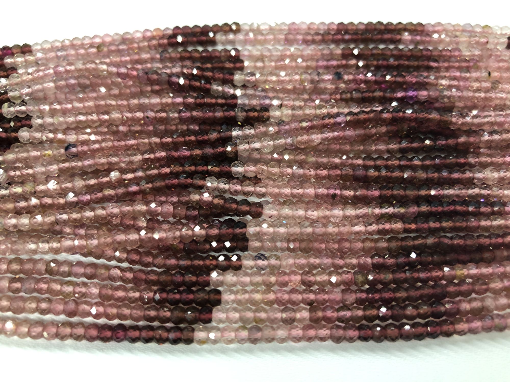 Natural Tourmaline Rondelles Faceted