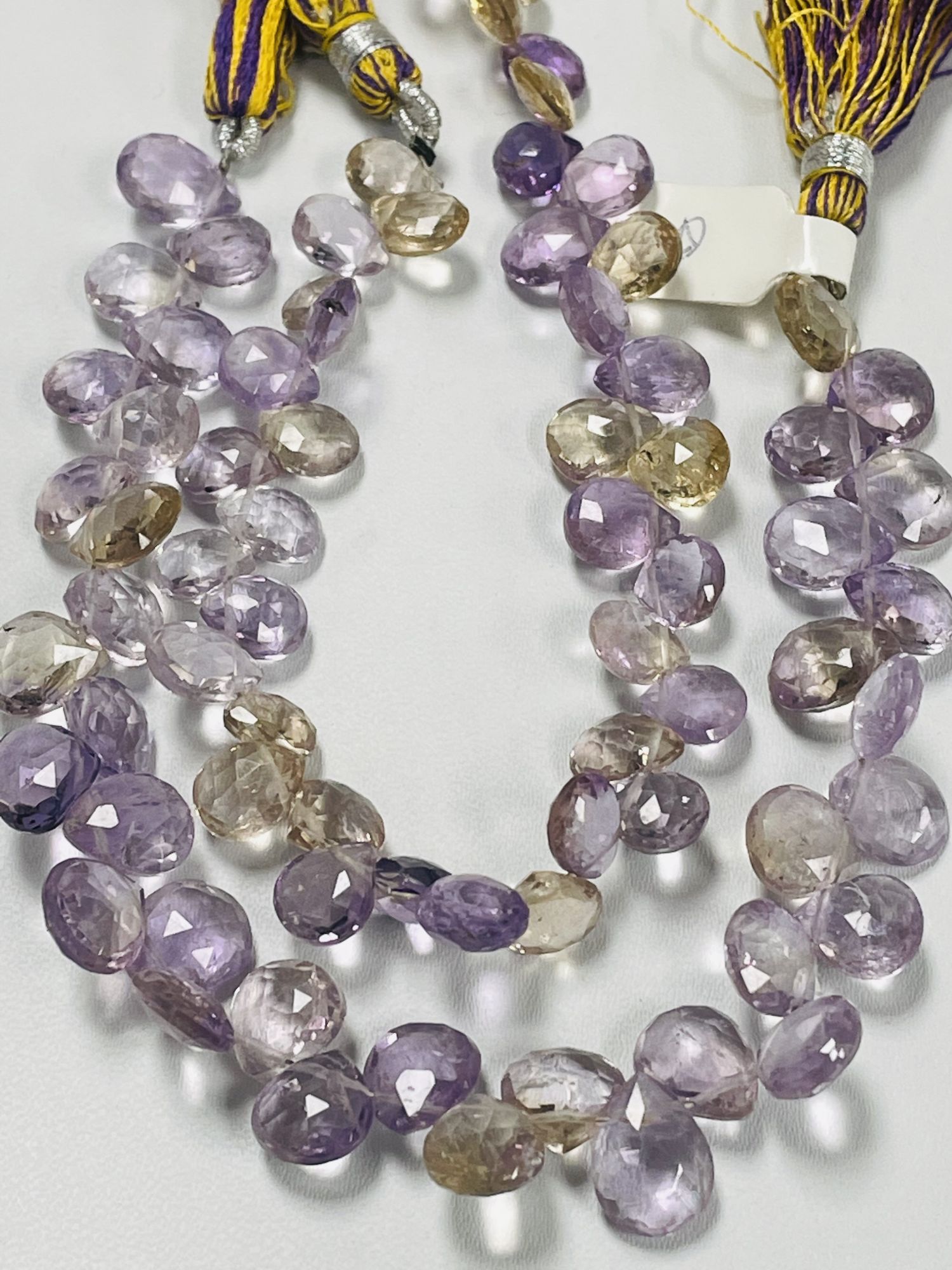 Ametrine Heart Faceted
