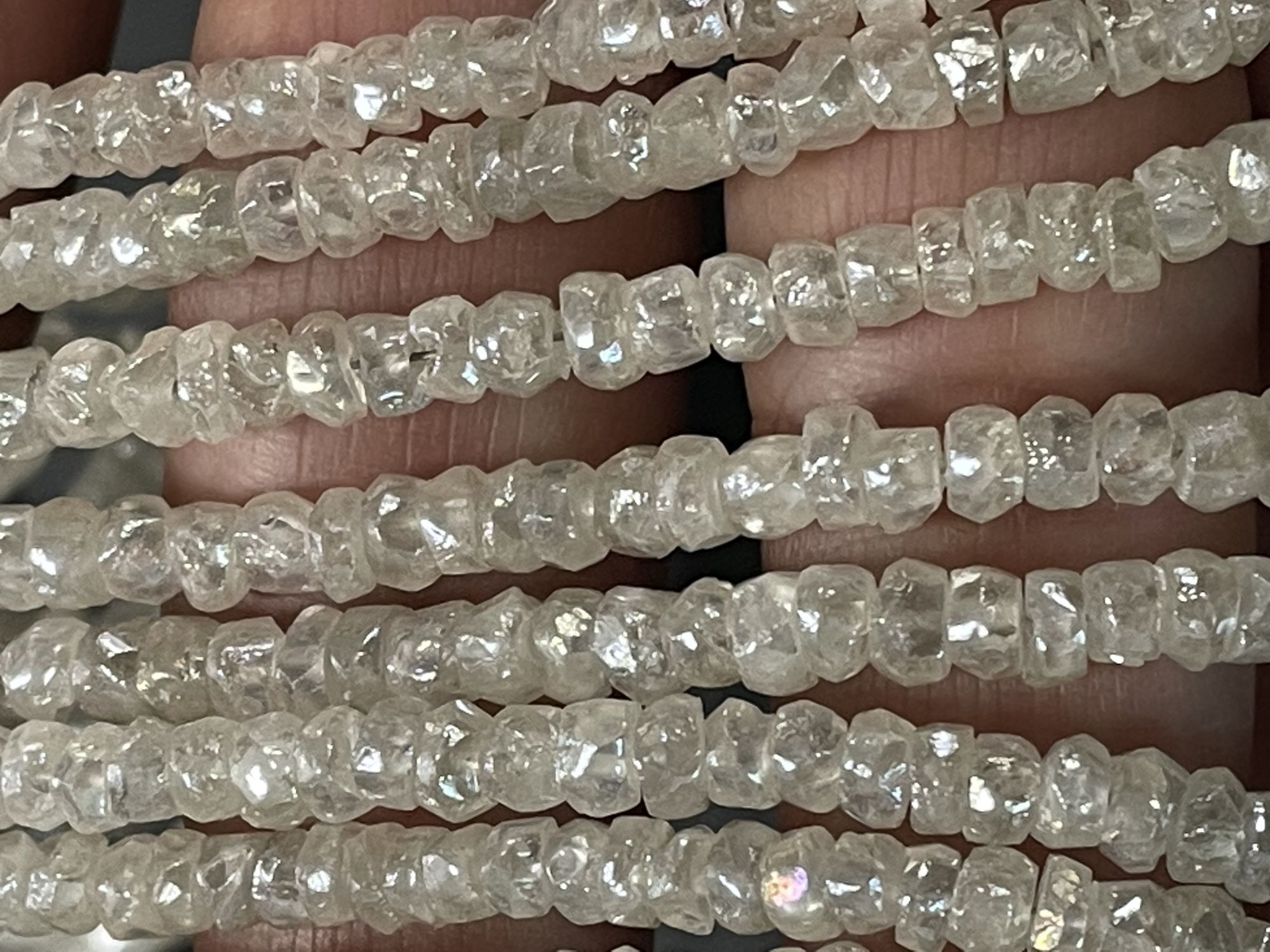 Zircon Rondelle Organic Cut Faceted