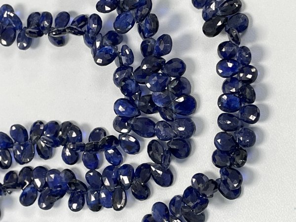 Blue Sapphire Pear Faceted