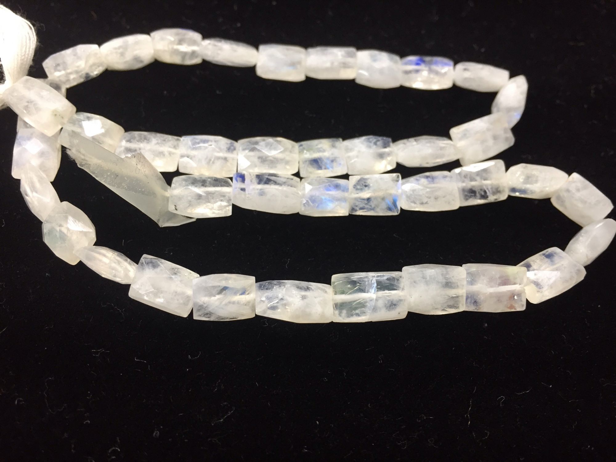 Rainbow Moonstone Chiclets Faceted