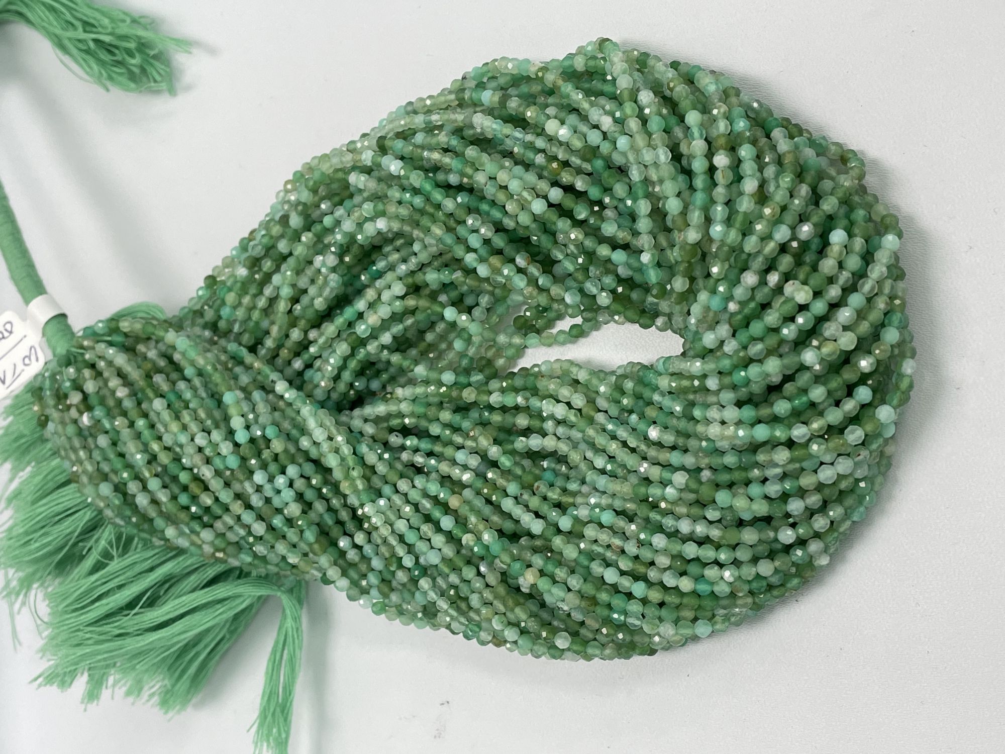 Chrysoprase Rondelle Faceted