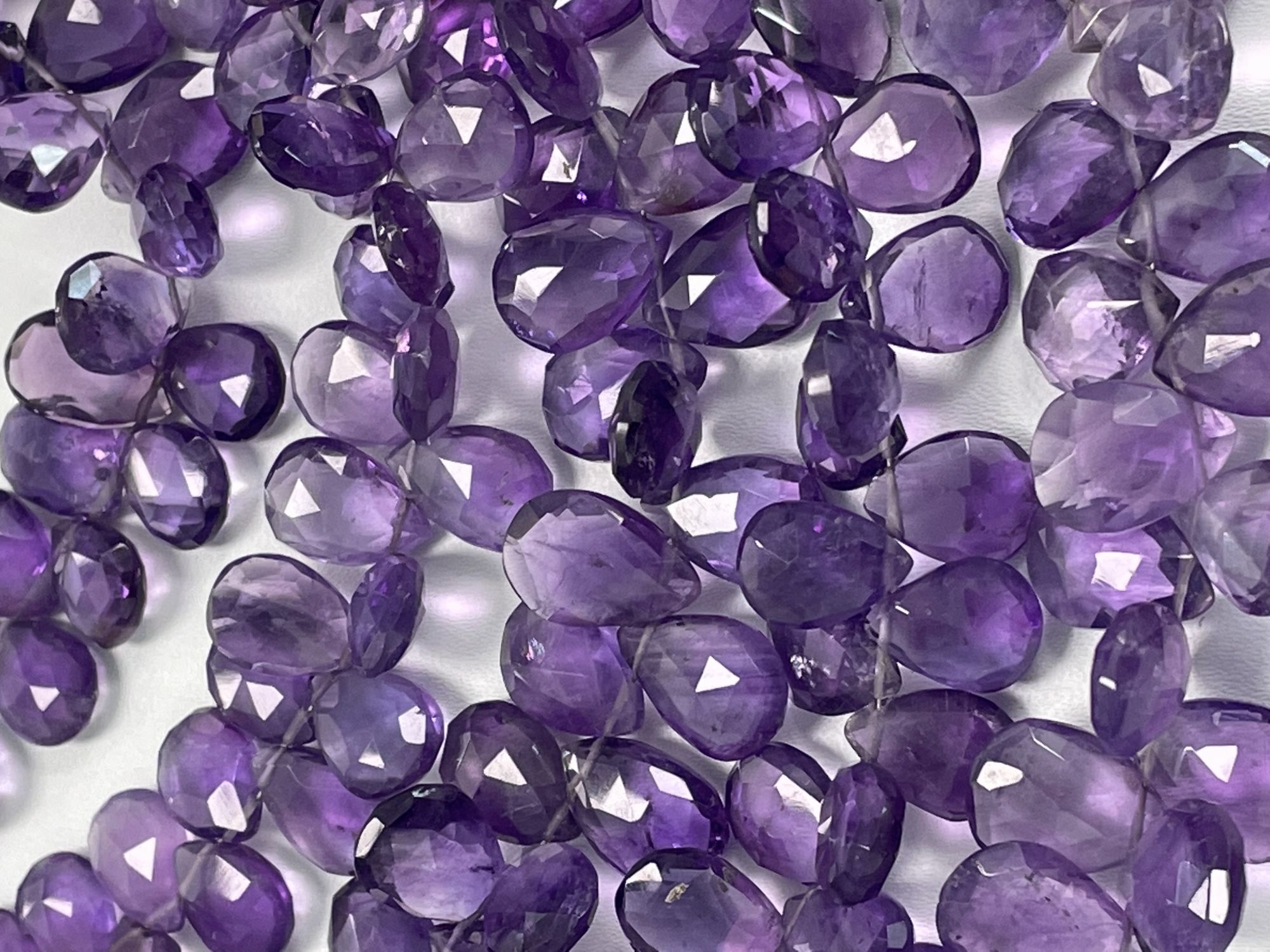 Purple Amethyst Pear Faceted