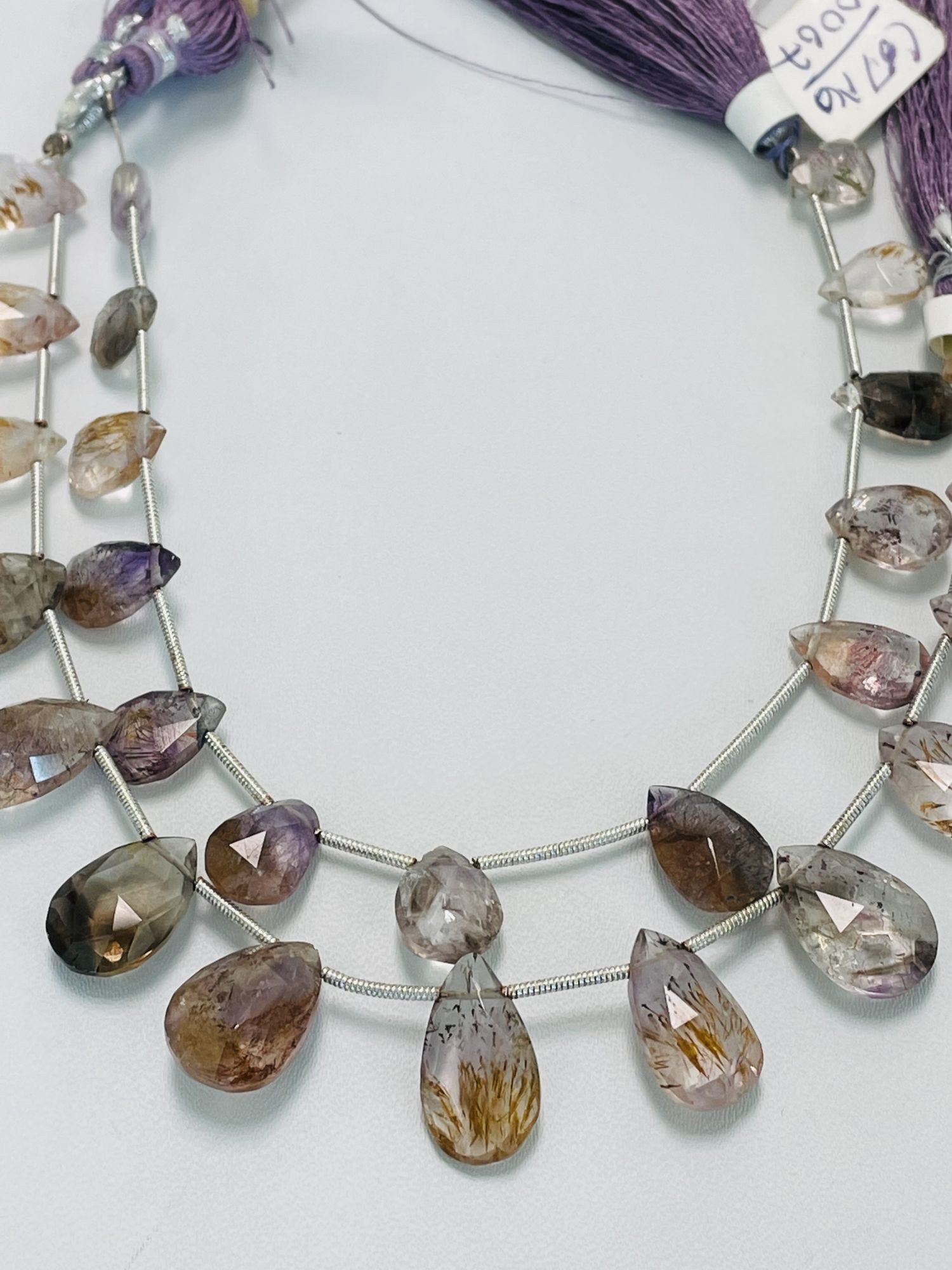 Moss Amethyst Pear Faceted