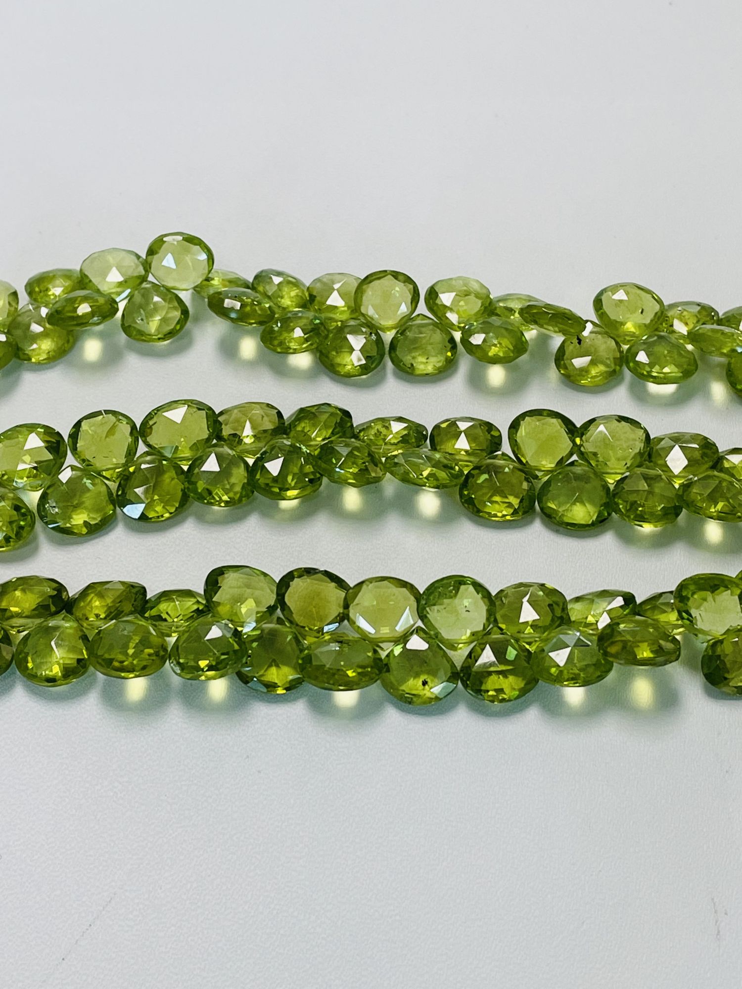 Peridot Heart Faceted