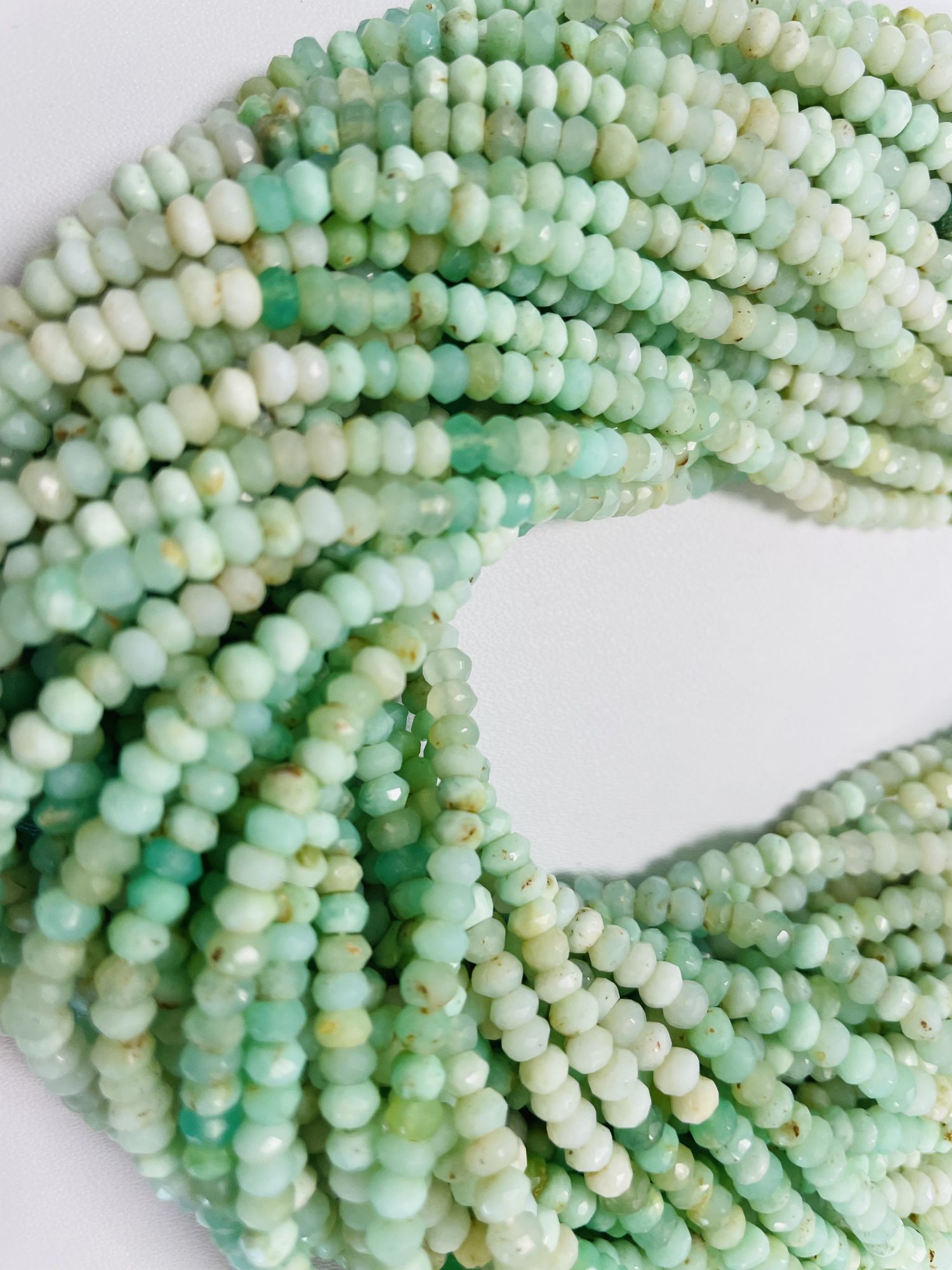 Shaded Opal Rondelle Faceted