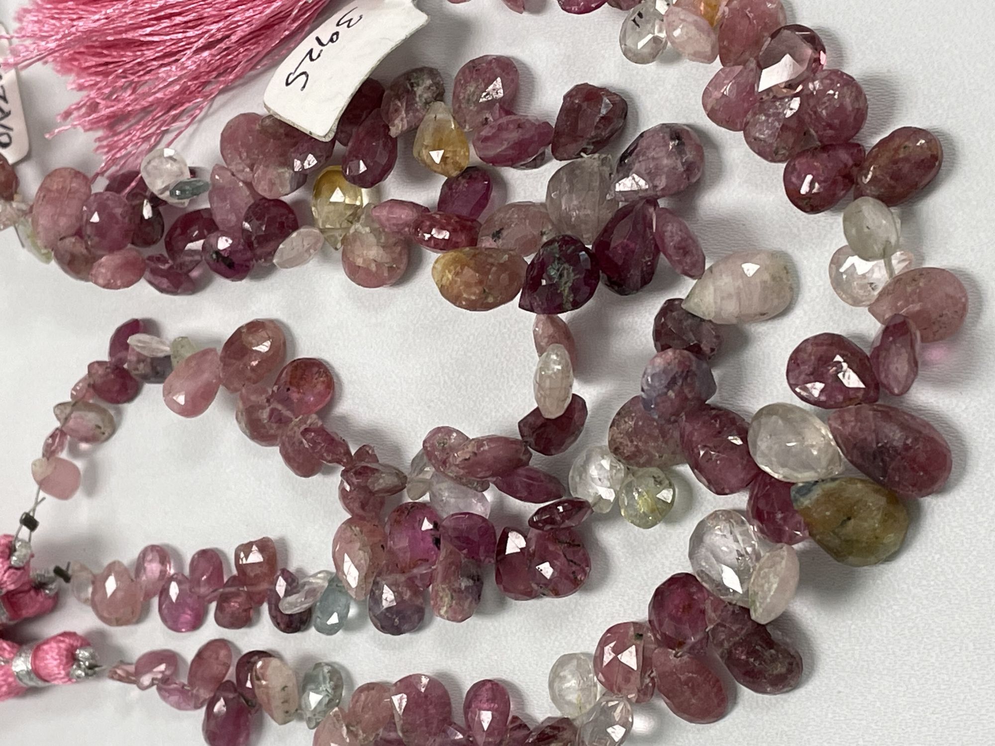 Multi Color Sapphire Pear Faceted