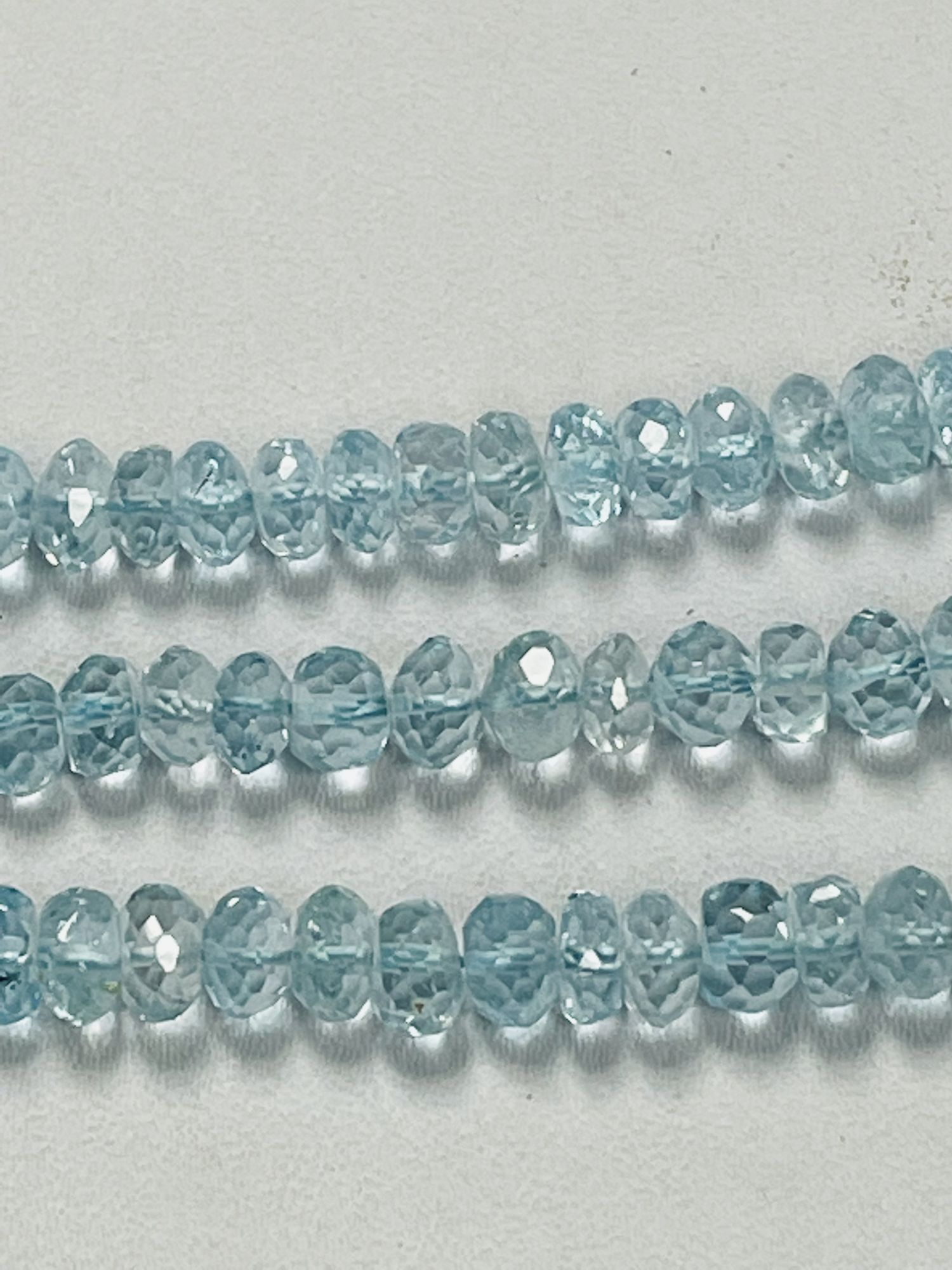 Sky Blue Topaz Rondelle Faceted