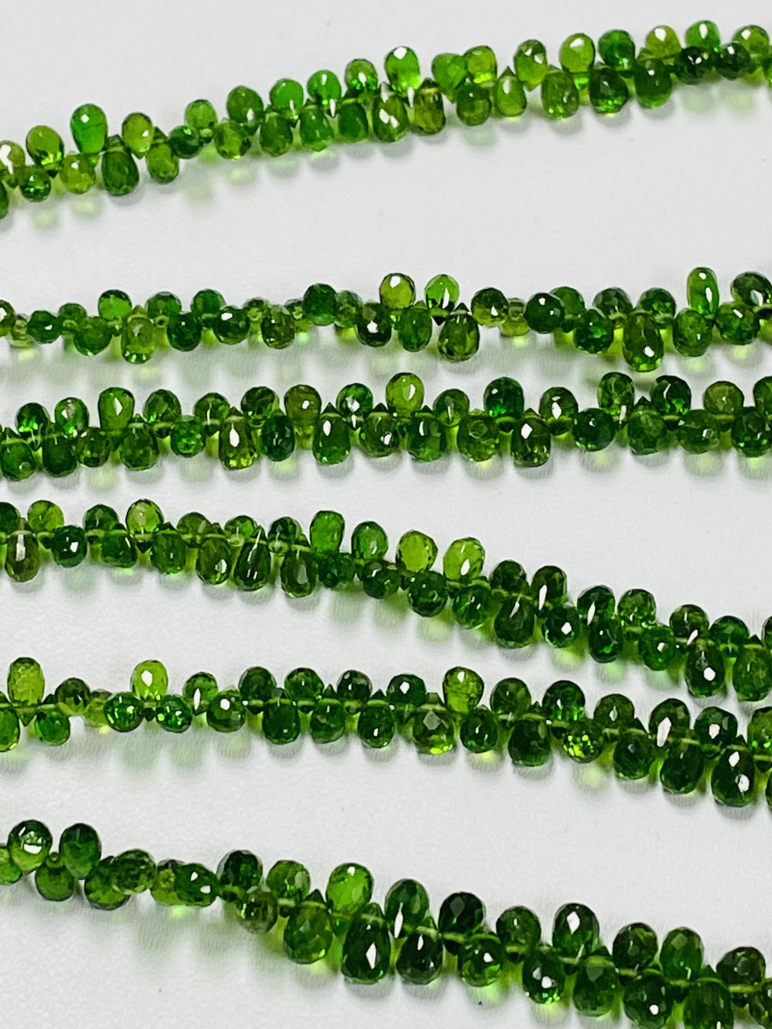 Chrome Diopside Drop Faceted