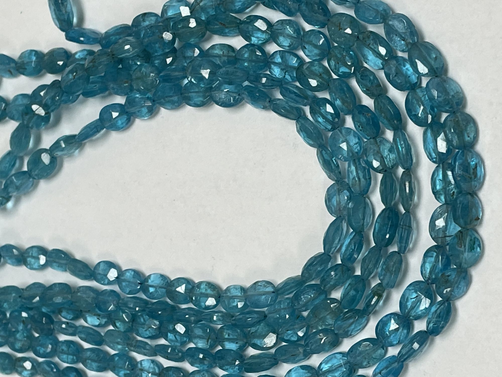 Blue Apatite Oval Faceted