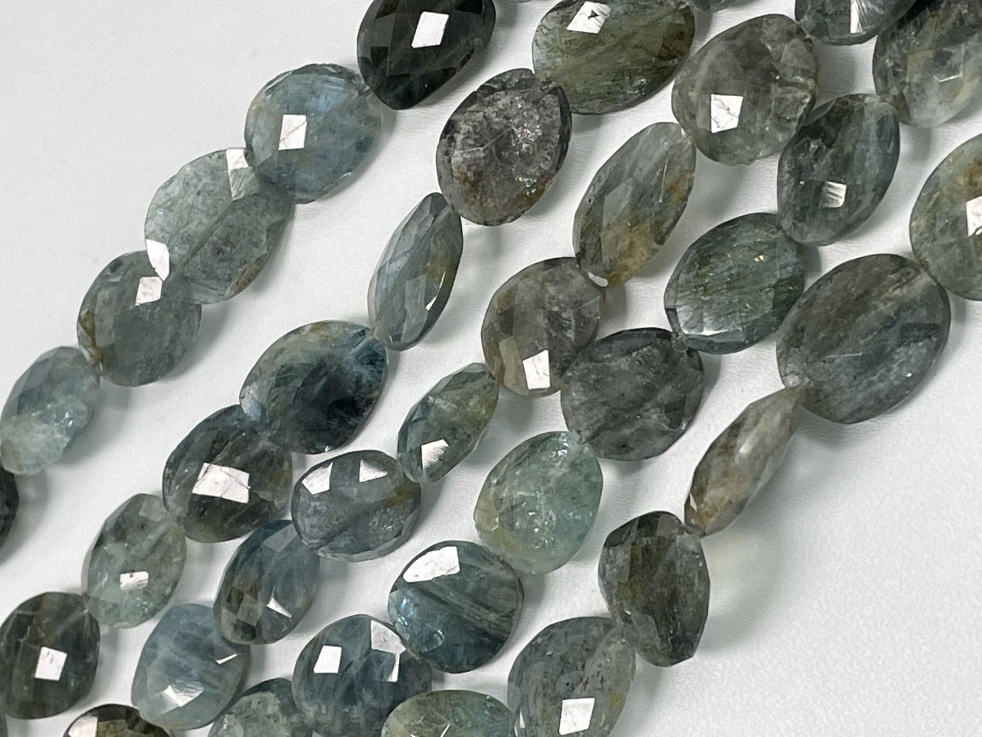 Moss Aquamarine Nugget Faceted