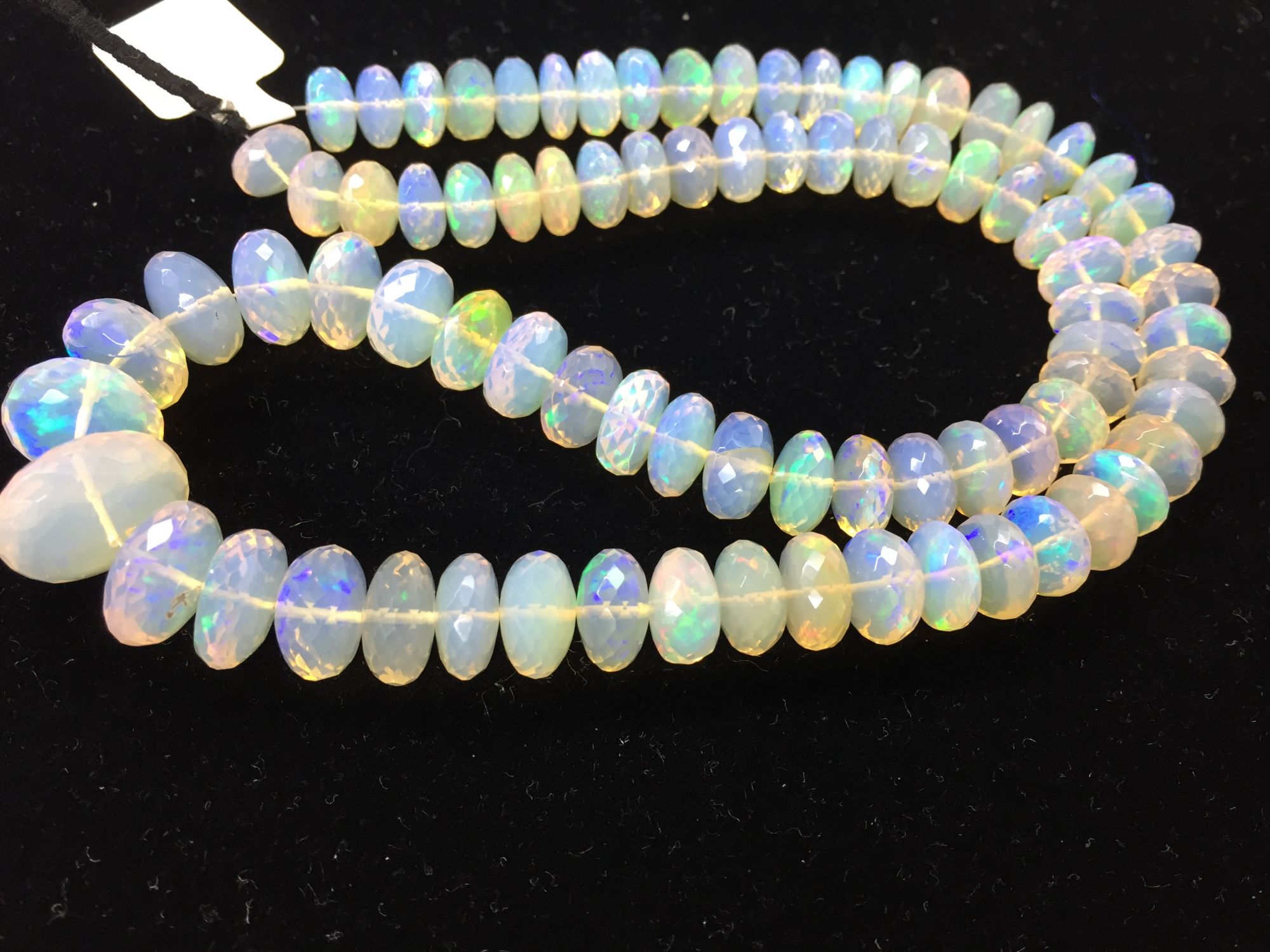 Ethiopian Opal  Rondelle  Faceted
