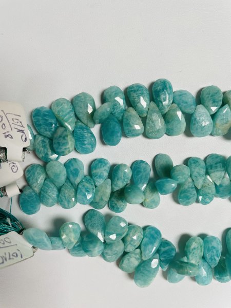 Amazonite Pears Faceted