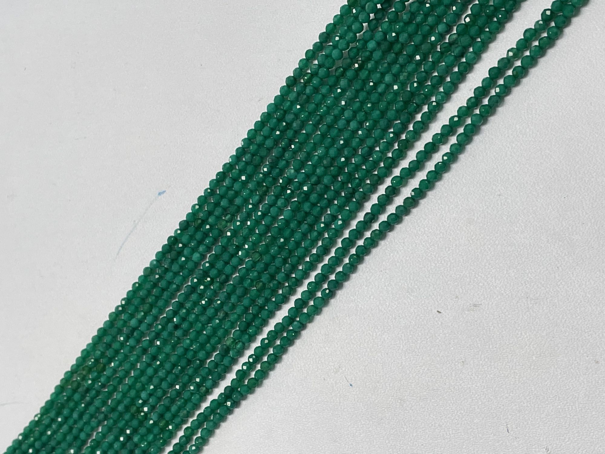 Green Onyx Rondelle Faceted