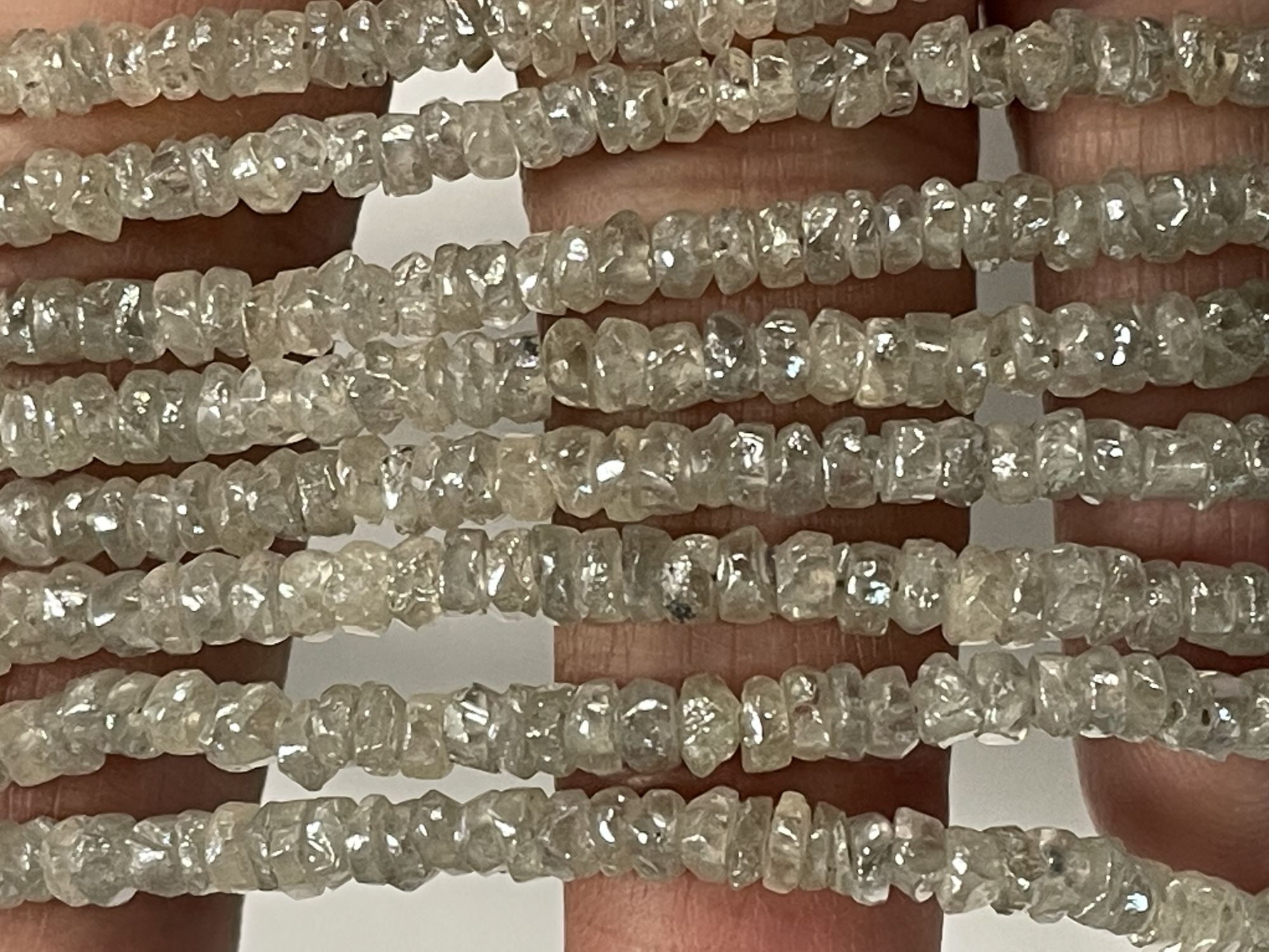 Zircon Rondelle Organic Cut Faceted