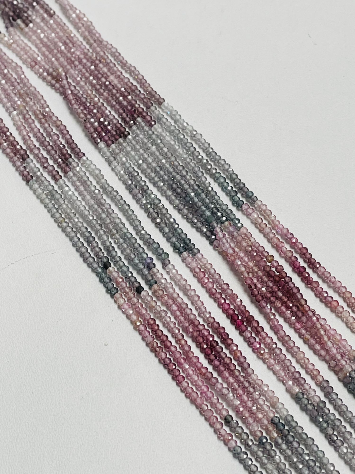 Multi color Spinel Rondelle Faceted