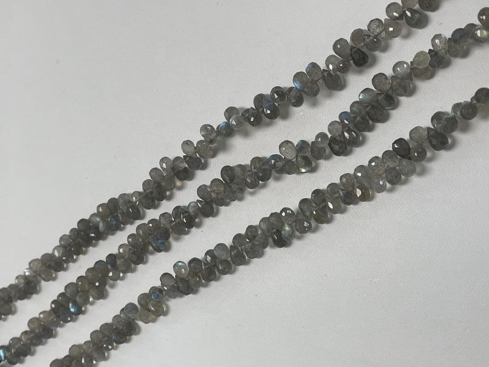 Labradorite Drop Faceted