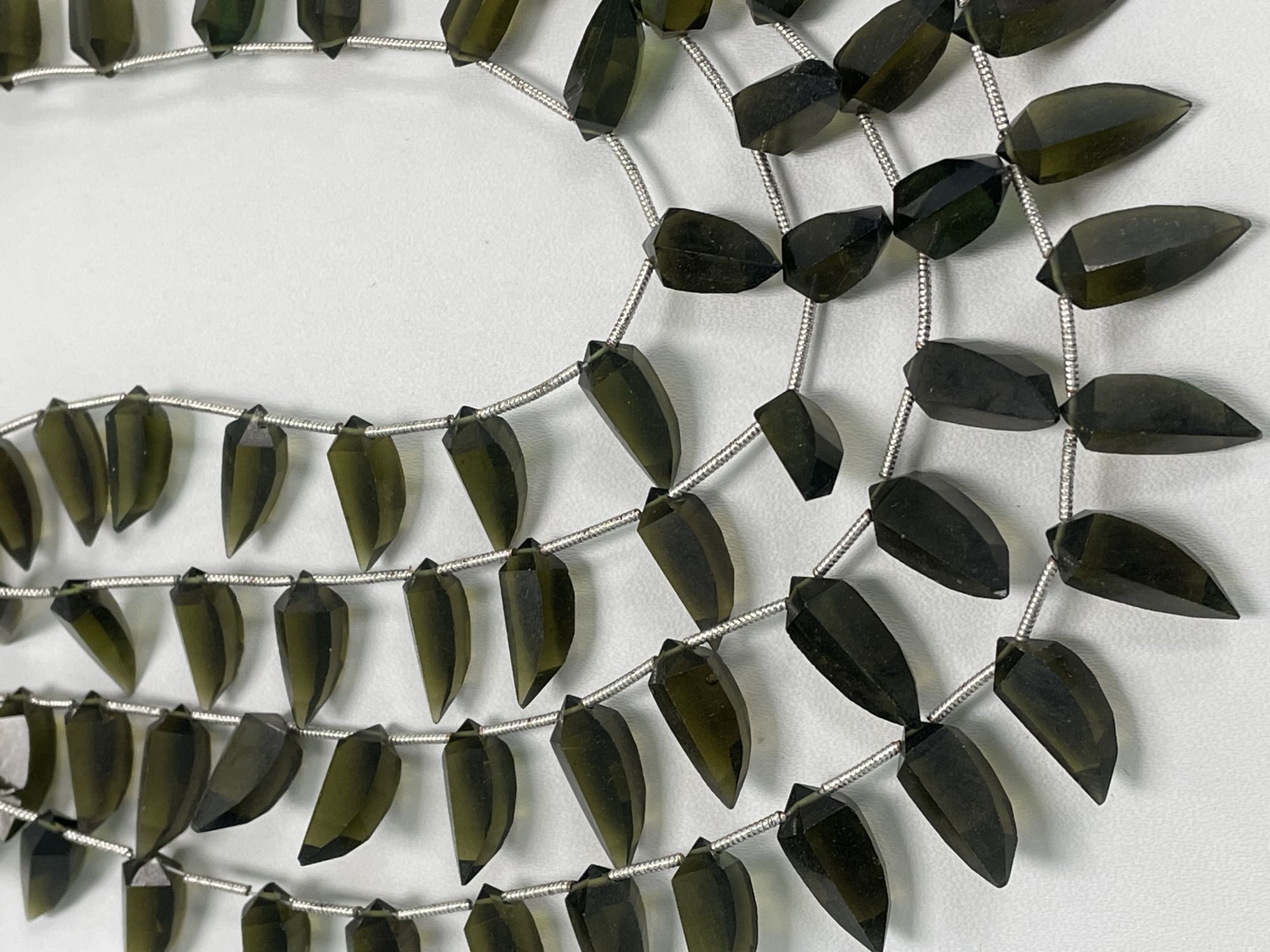 Olive Green Hydro Quartz Okra Faceted