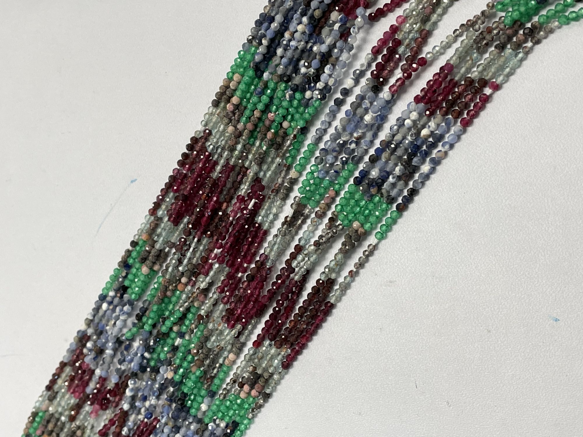 Multistone Rondelle Faceted
