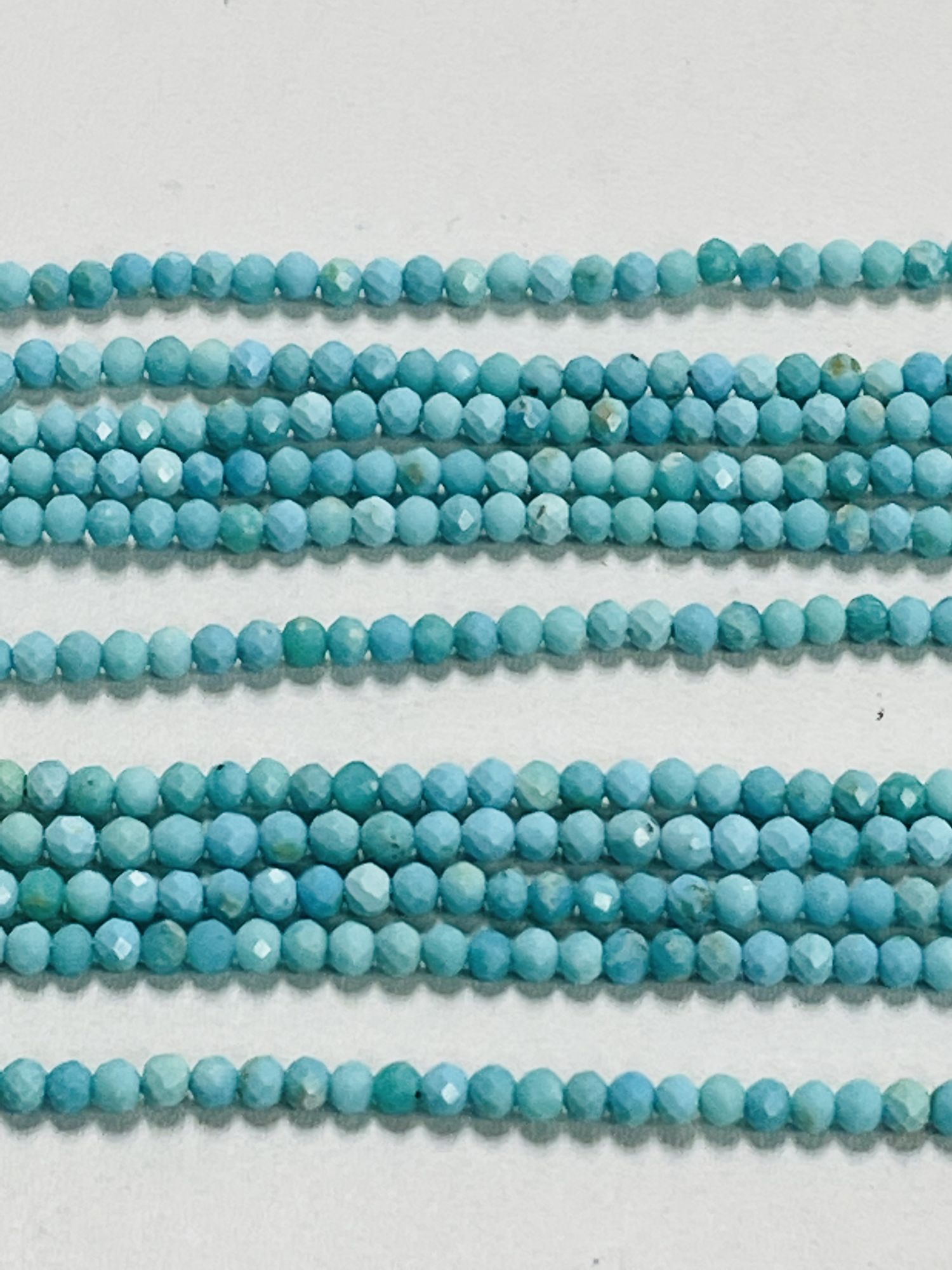 Arizona Turquoise Rondelle Faceted