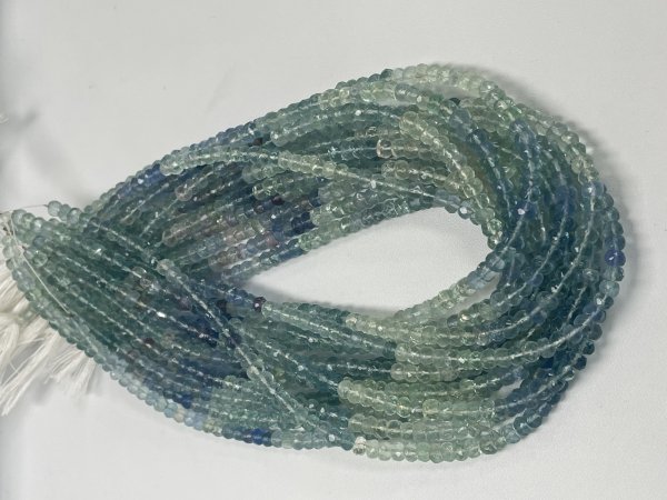 Fluorite Rondelle Faceted