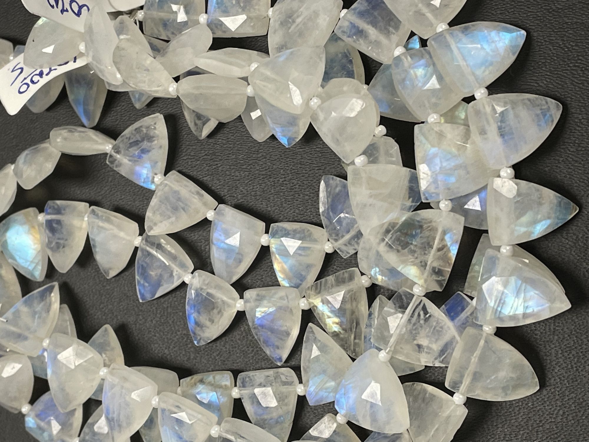 Rainbow Moonstone Arrowhead Faceted