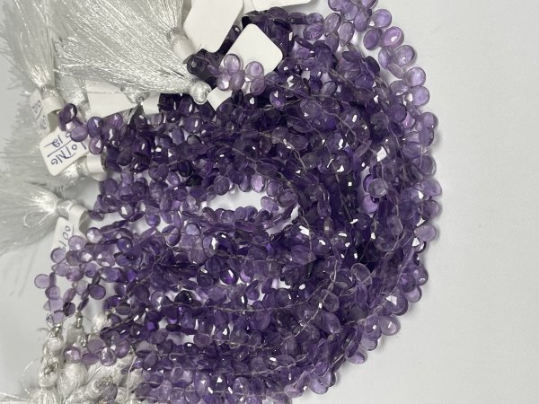 Purple Amethyst Pear Faceted