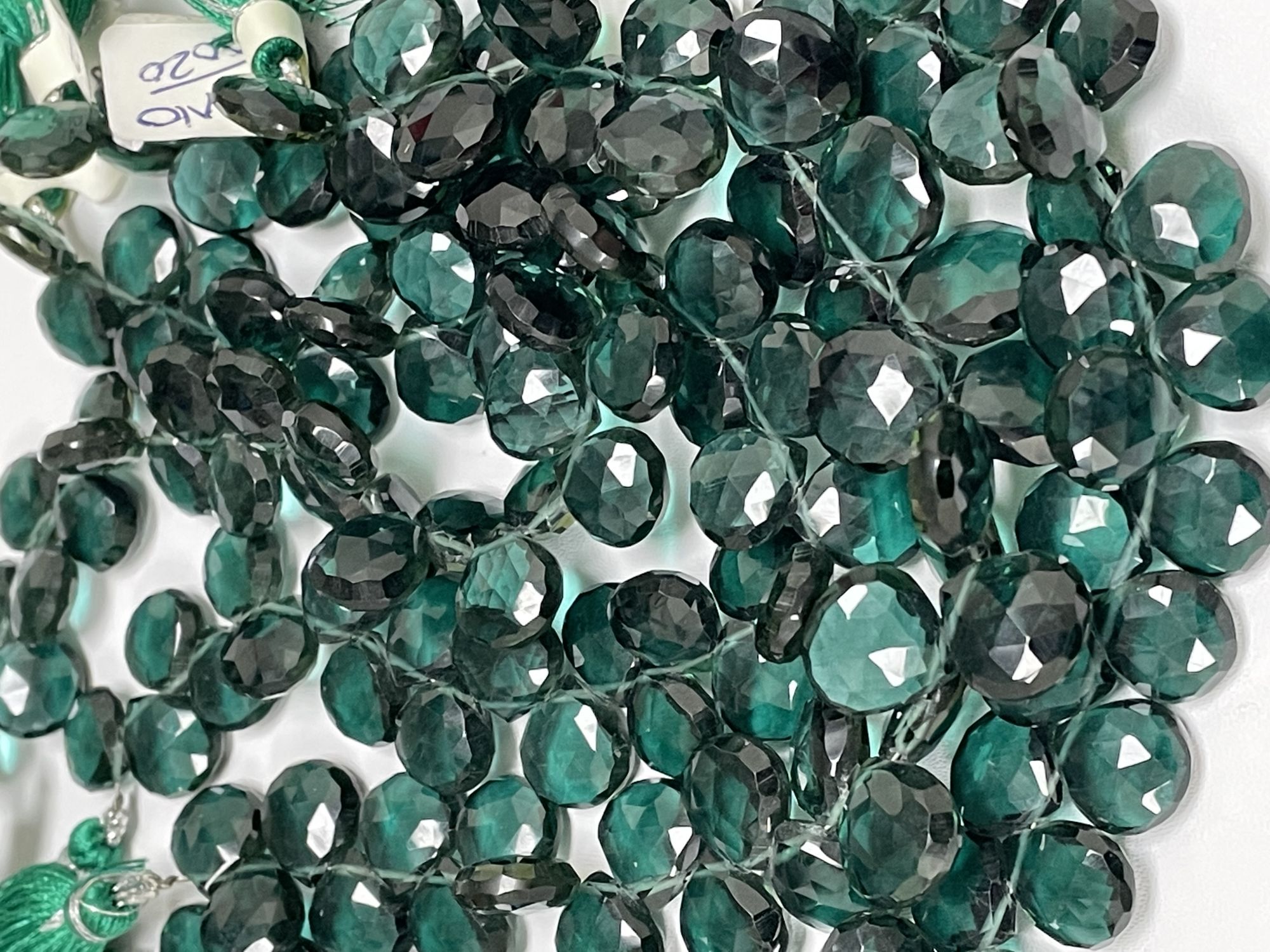 Green Hydro Quartz Heart Faceted