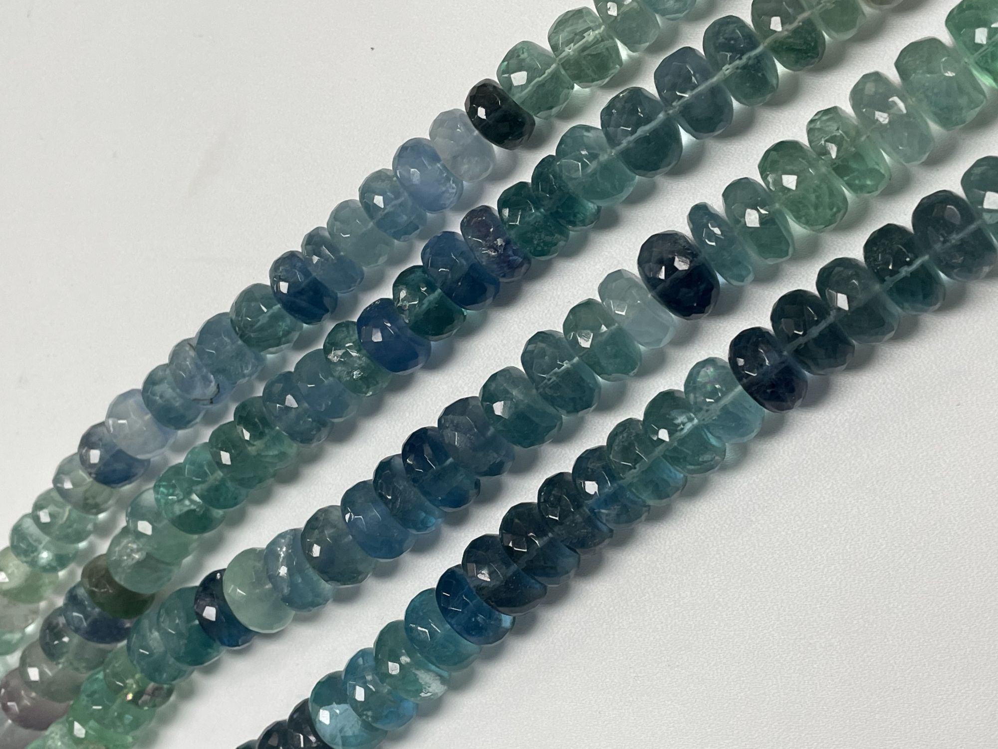 Fluorite Rondelle Faceted