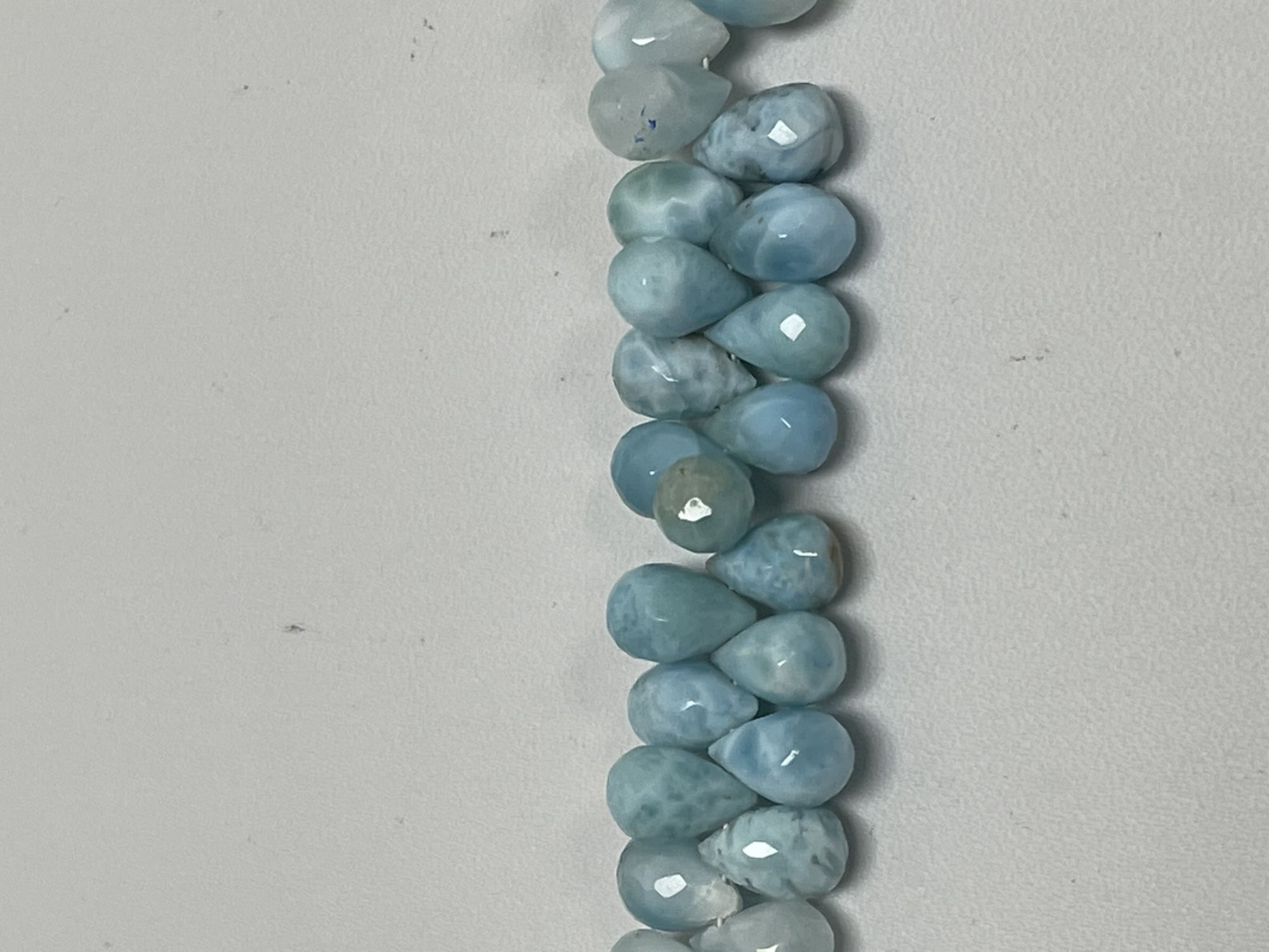 Larimar Drop Faceted