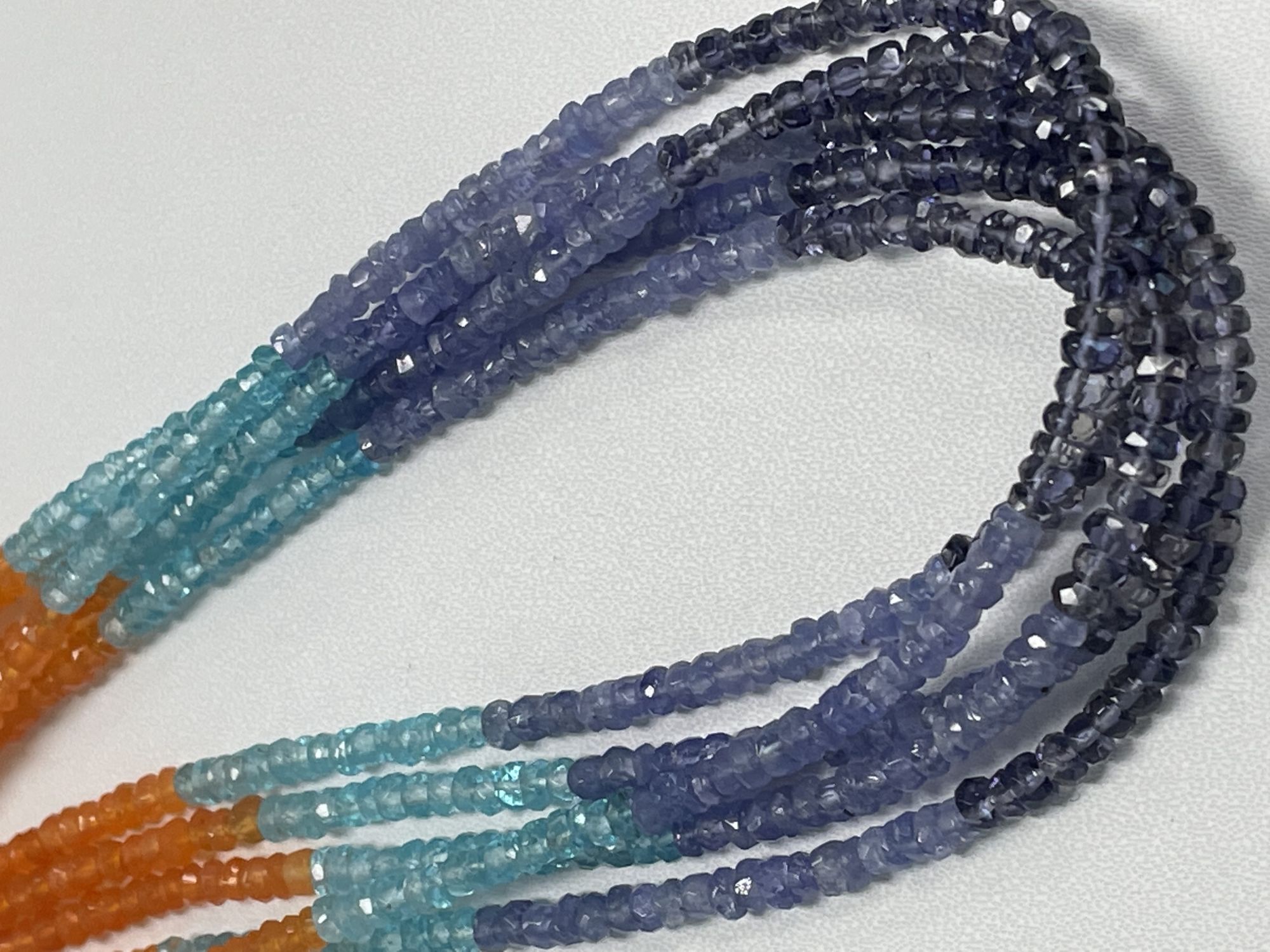 Multistone Rondelle Faceted