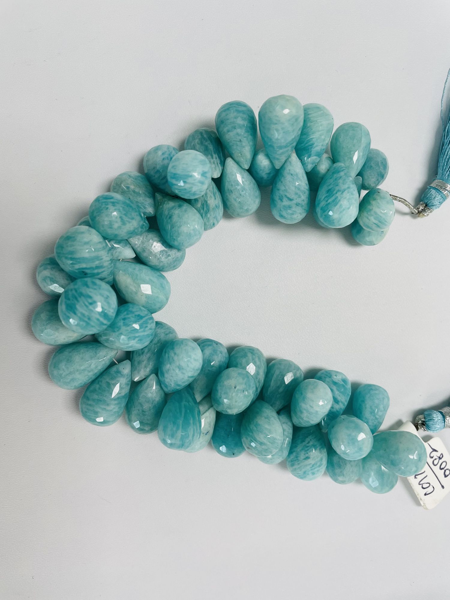 Amazonite Drops Faceted