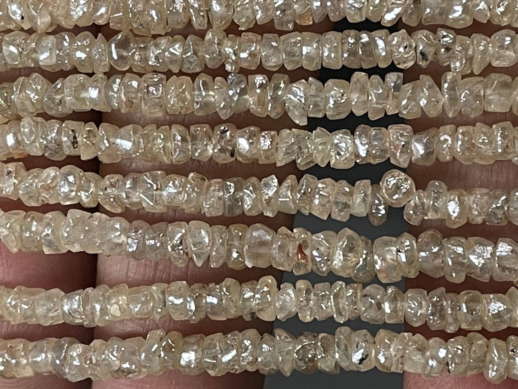 Zircon Rondelle Organic Cut Faceted