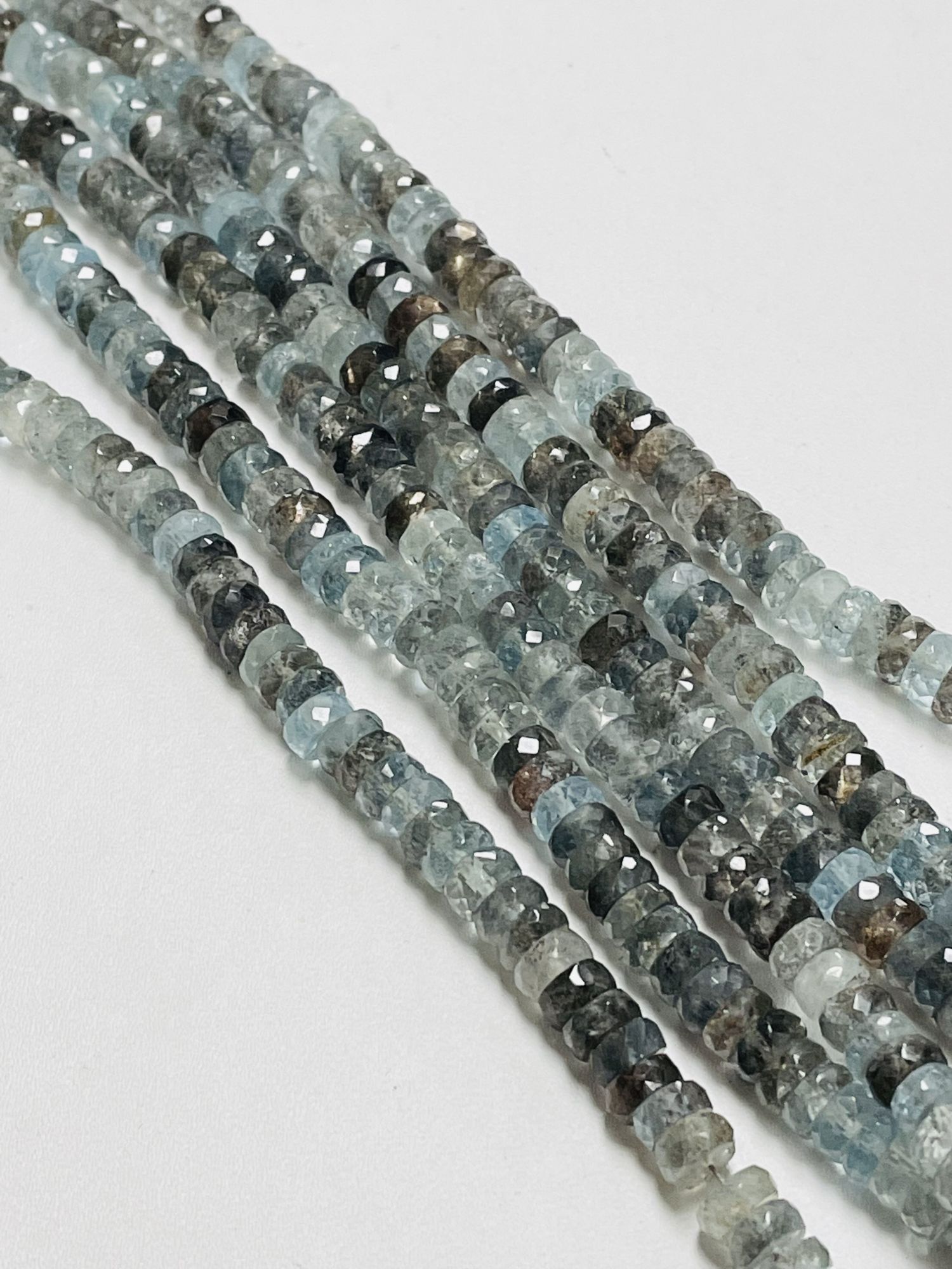 Copper Aquamarine Tire Faceted