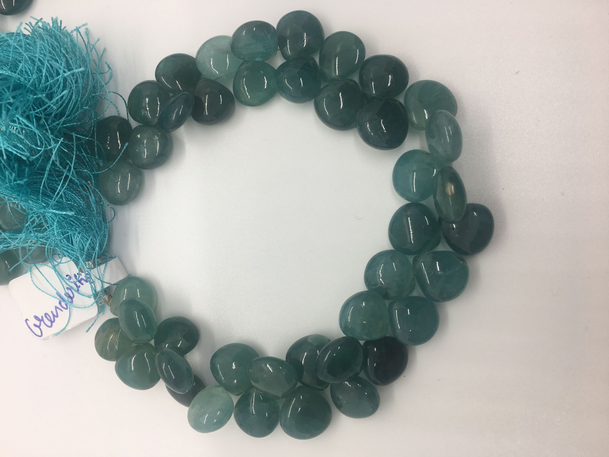 Grandidierite Hearts  smooth