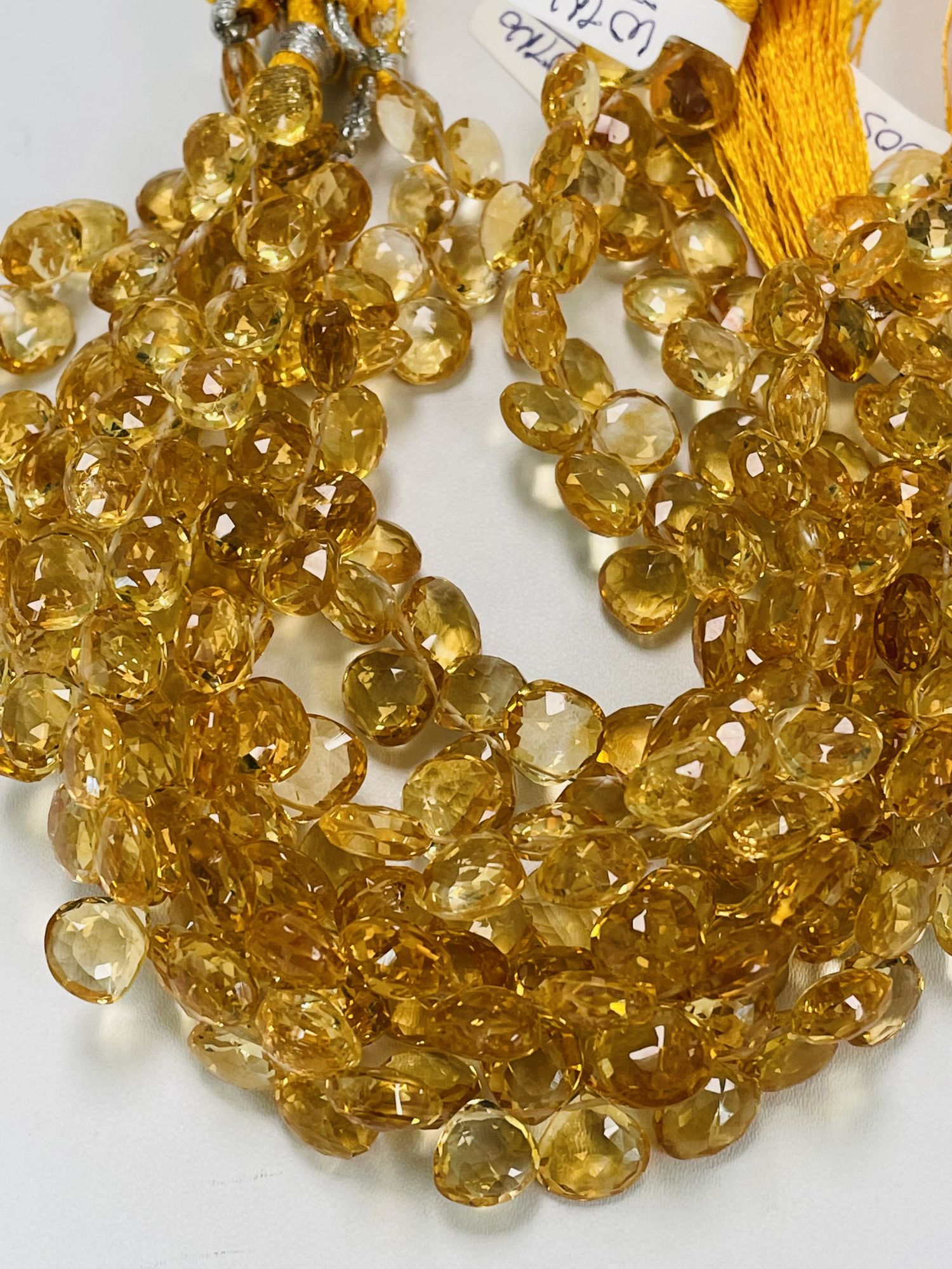 Citrine Heart Faceted