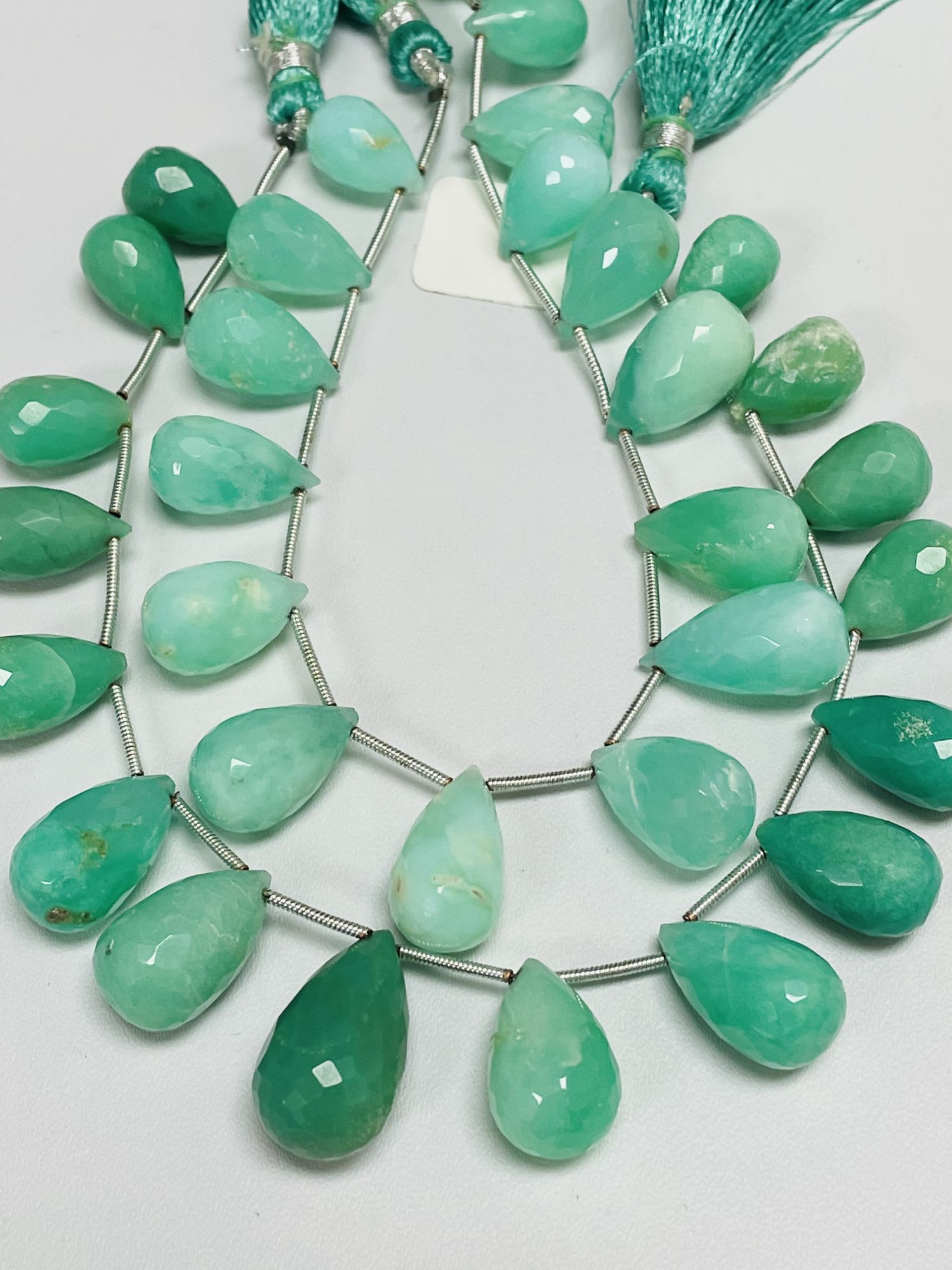 Chrysoprase Drop Faceted