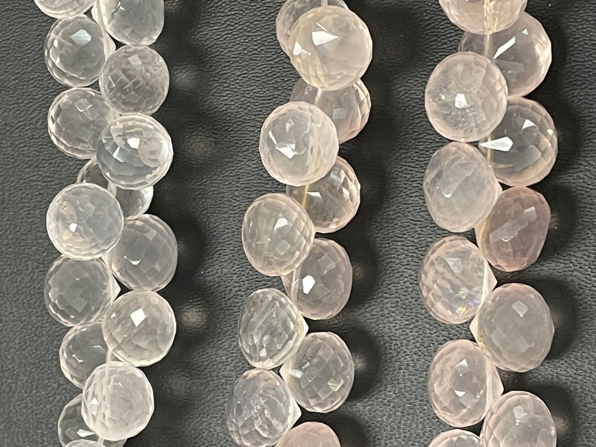 Pink Rose Quartz Onion Faceted