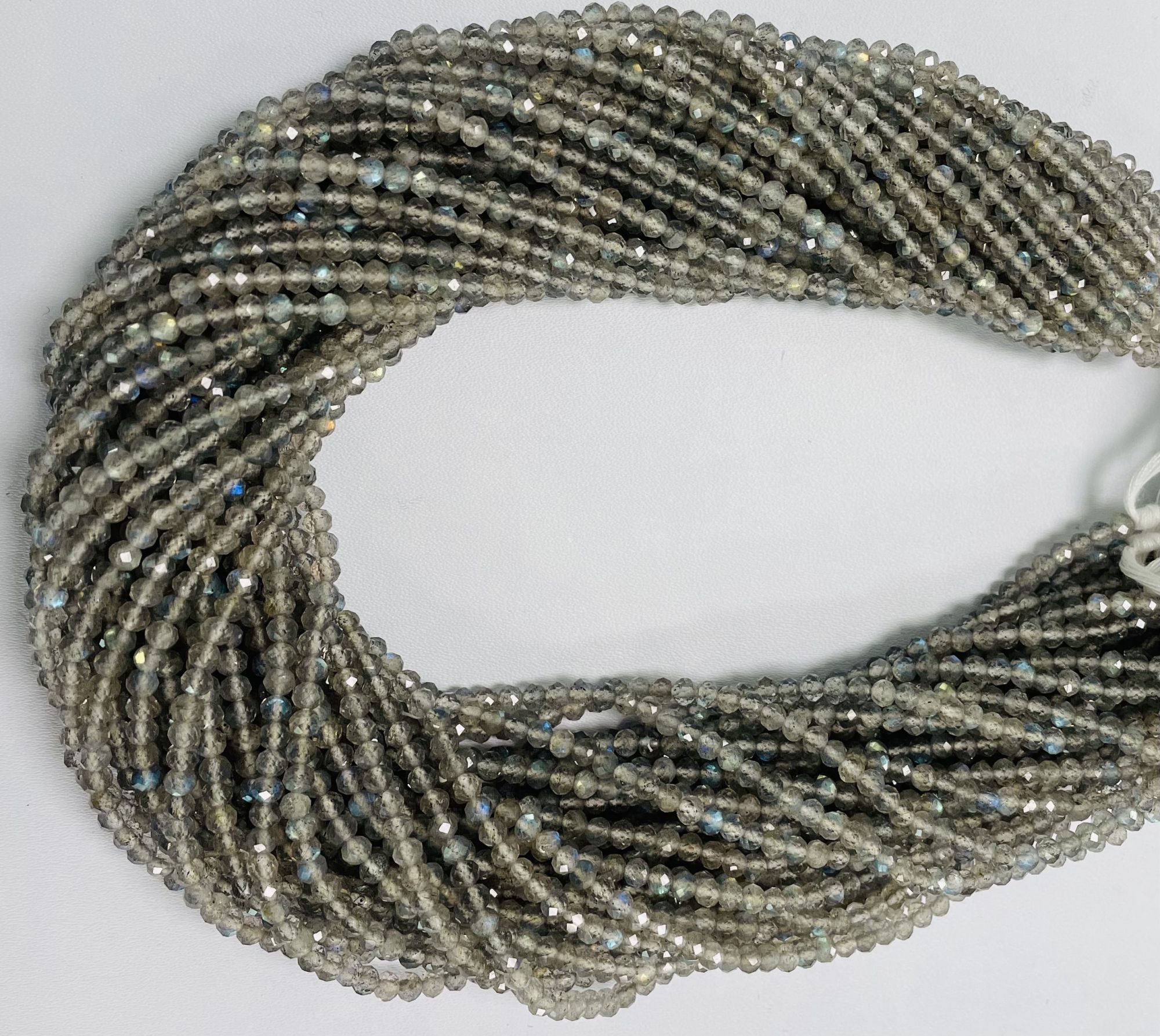 Labradorite Rondelle Faceted