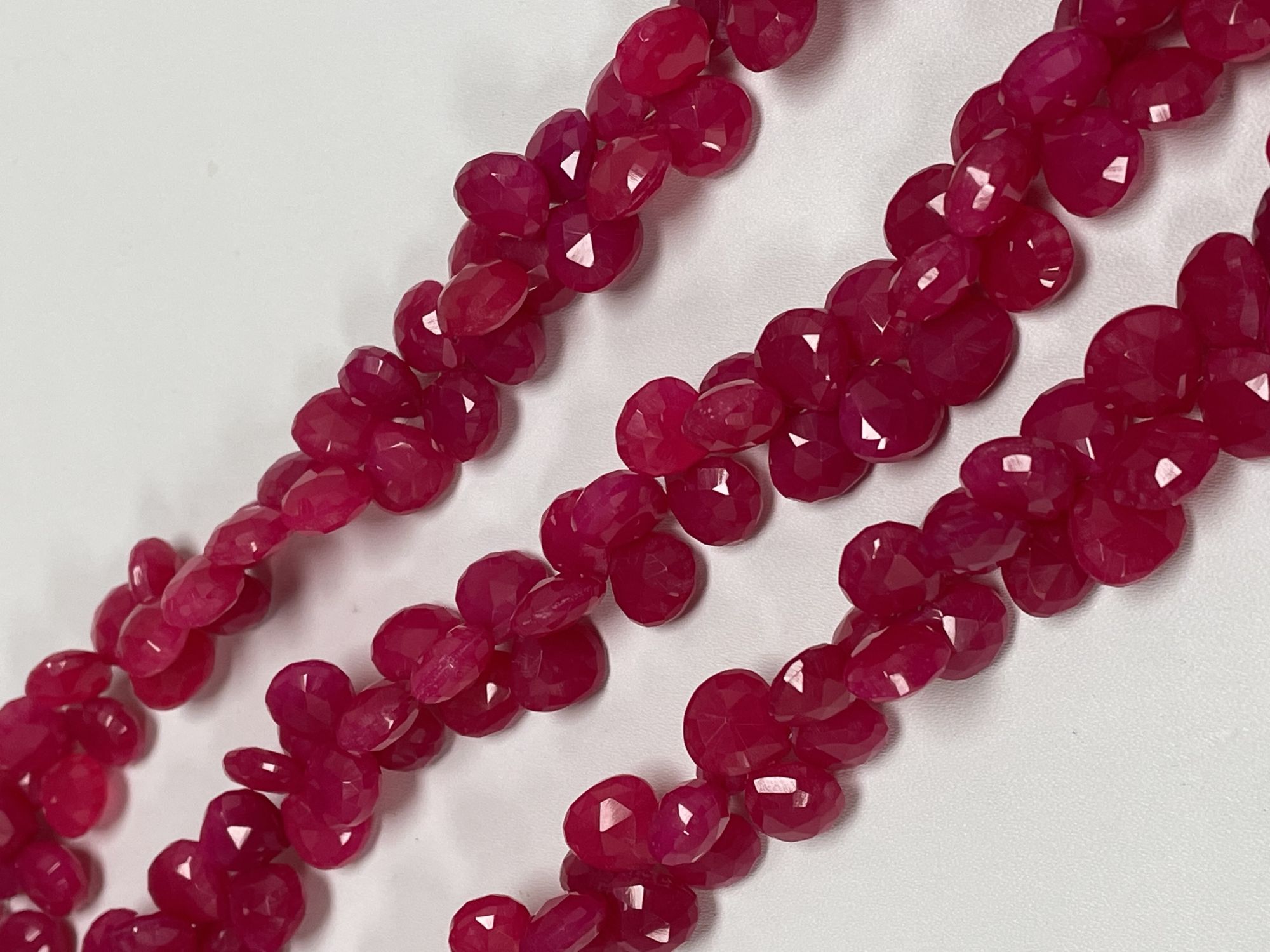 Pink Chalcedony Heart Faceted