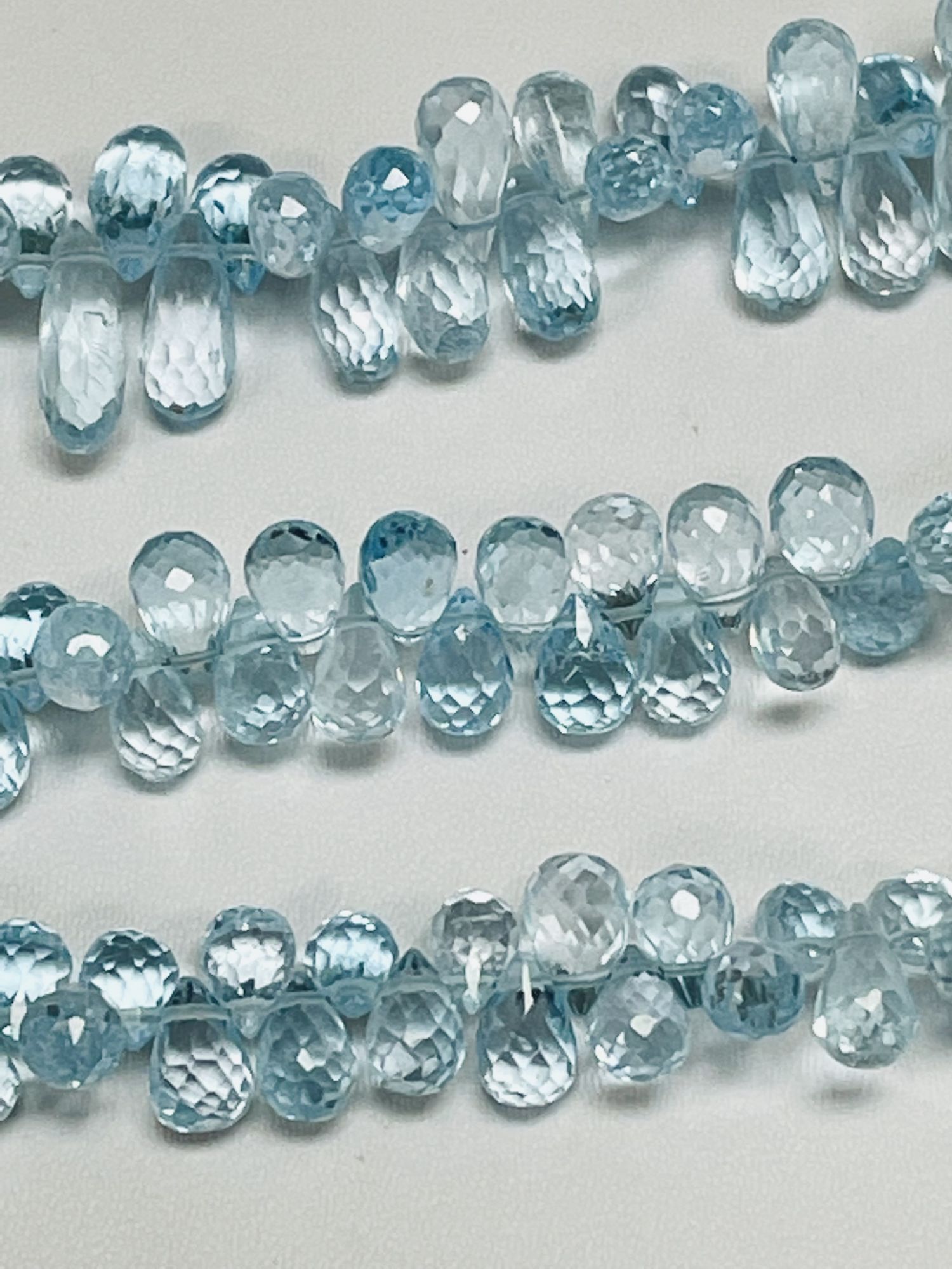 Sky Blue Topaz Drop Faceted