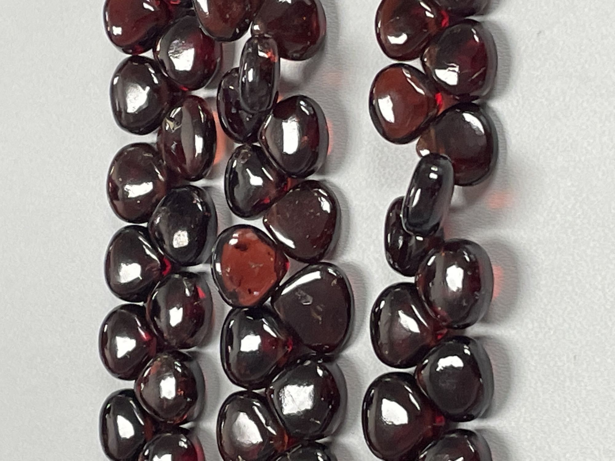 Red Garnet Heart Smooth